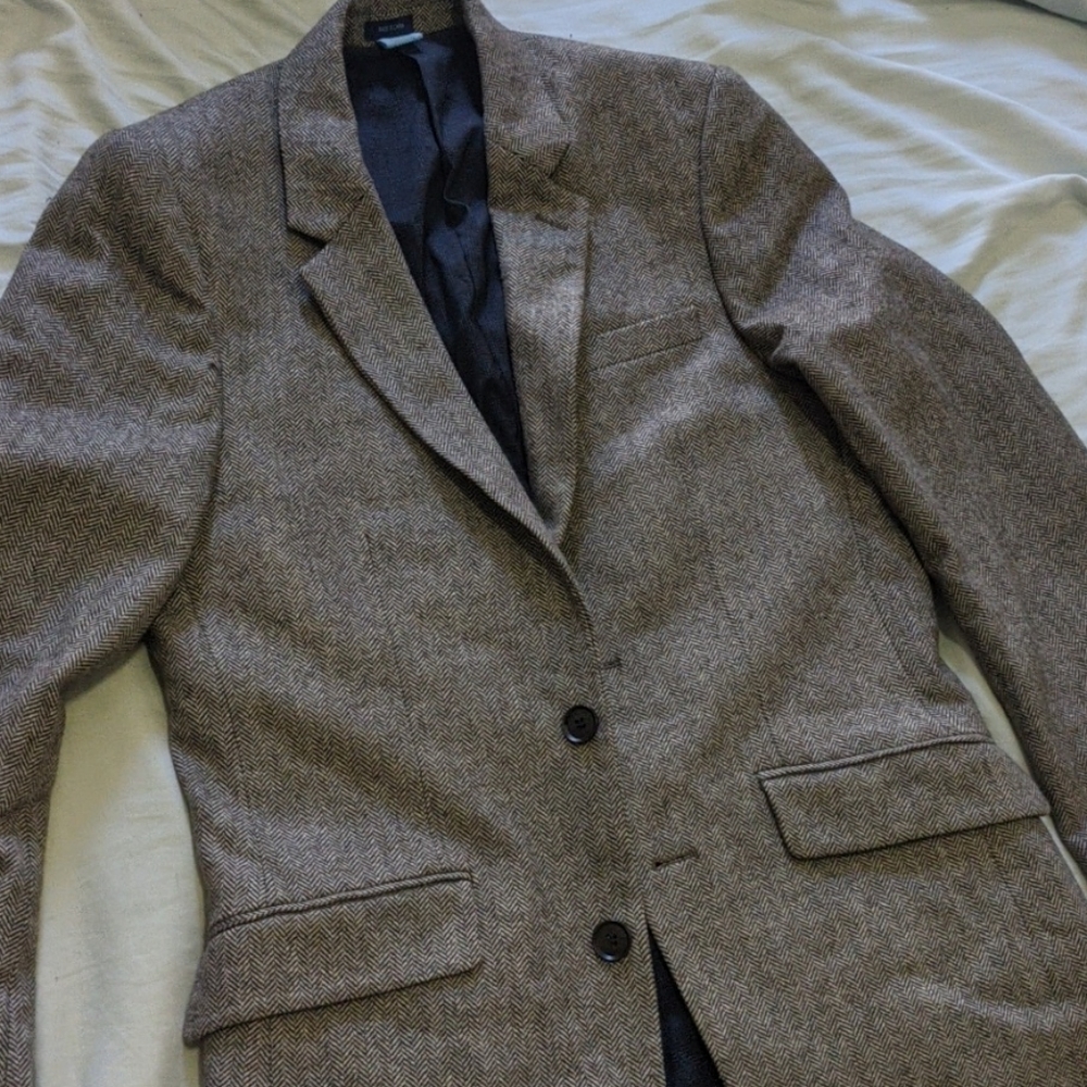 Tweed blazer slim fit